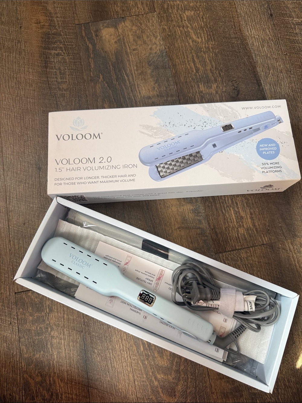 VOLUM 2.0 1.5" Hair Volumizing Iron — Light Blue